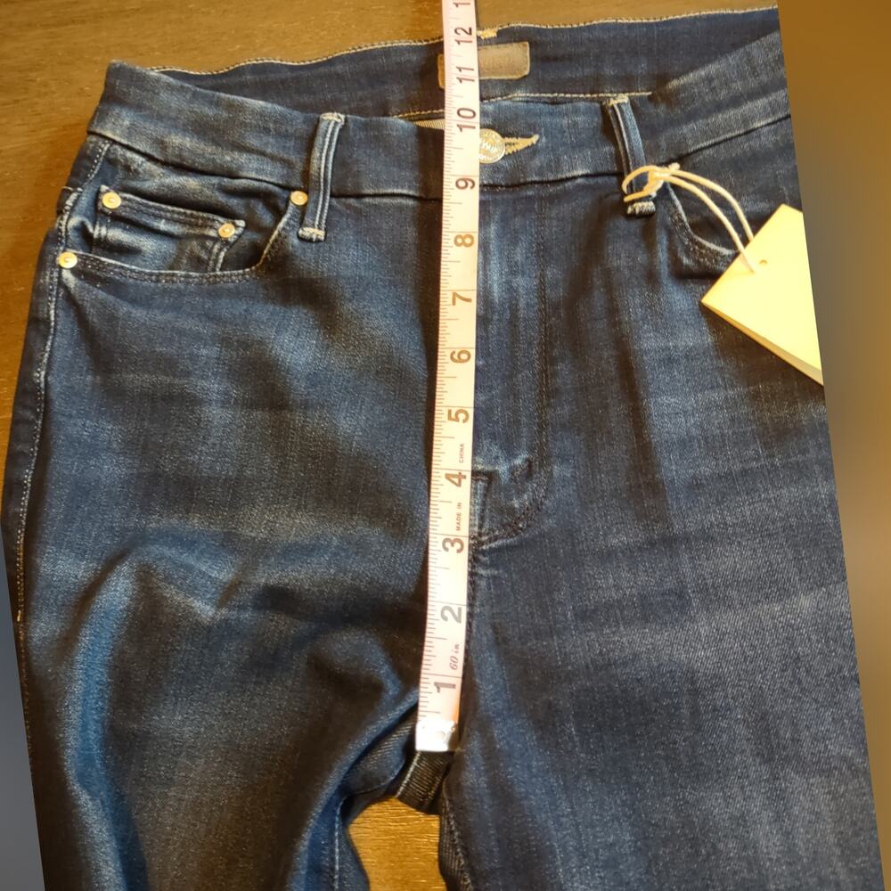 MOTHER High Waisted Looker Ankle Fray Jeans Tongue and Chic Size 26 - Picture 6 of 16